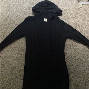 black long sleeve cardigan with pockets